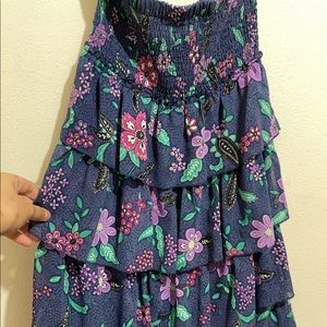 Beautiful American eagle flare dress, strapless, backless